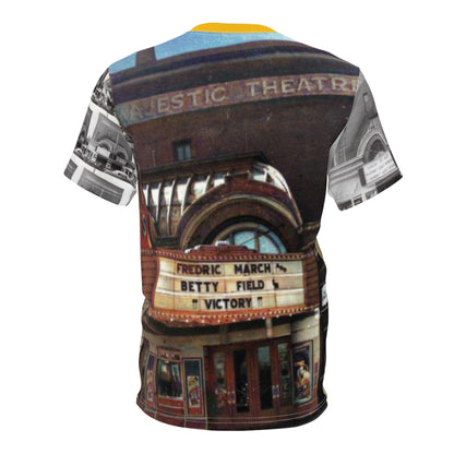 The Majestic Theater Findlay Ohio Outside Inside Unisex Cut &amp; Sew T-Shirt (AOP)