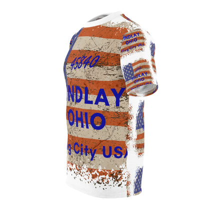 45840 Findlay Ohio Unisex Cut & Sew Tee (AOP)