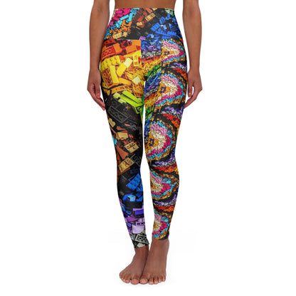 PRIDE 2023 Yoga-Leggings mit hoher Taille (AOP)