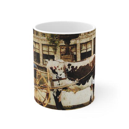 Holy Cow Fountain Square Lancaster Ceramic Mug 11oz