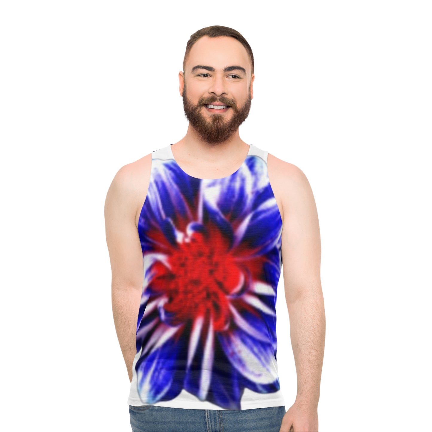 Red White and Bloom 45840 Unisex Tank Top (AOP)