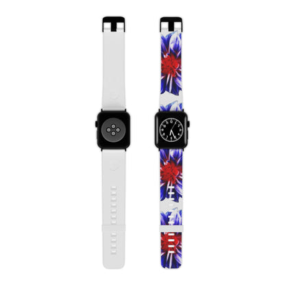 Red White and Bloom 45840 Watch Band for Apple Watch