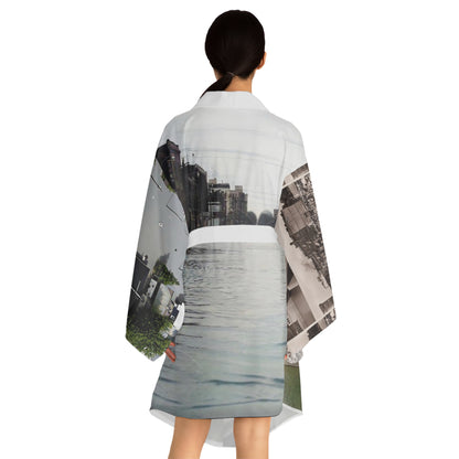 BRIDGE DEDICATION 1935 / 1981 Flood Long Sleeve Kimono Robe (AOP)