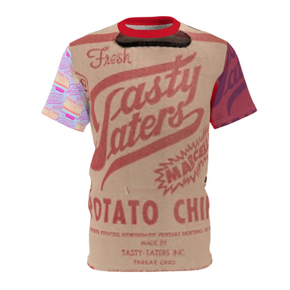 Tasty Taters Unisex Cut &amp; Sew T-Shirt (AOP)