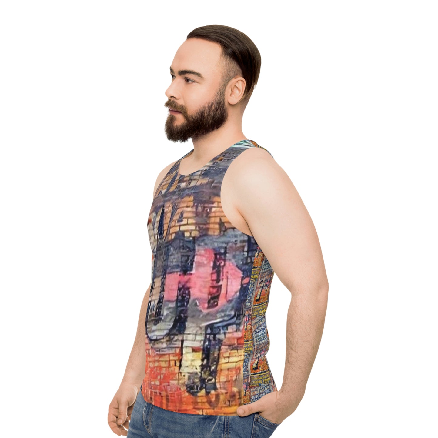 7up Paradise Grill 45840 Collection Unisex Tank Top (AOP)