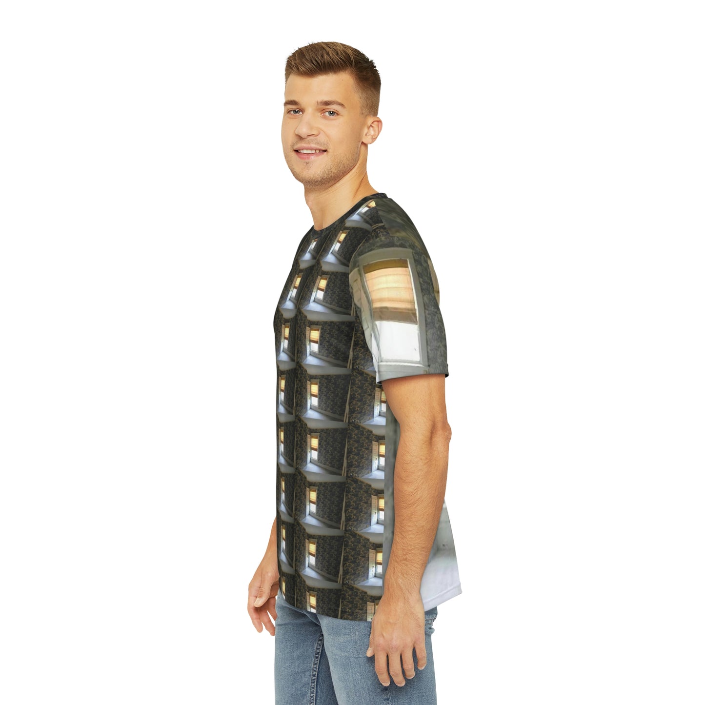 1224 S Main Herren-Polyester-T-Shirt (AOP)
