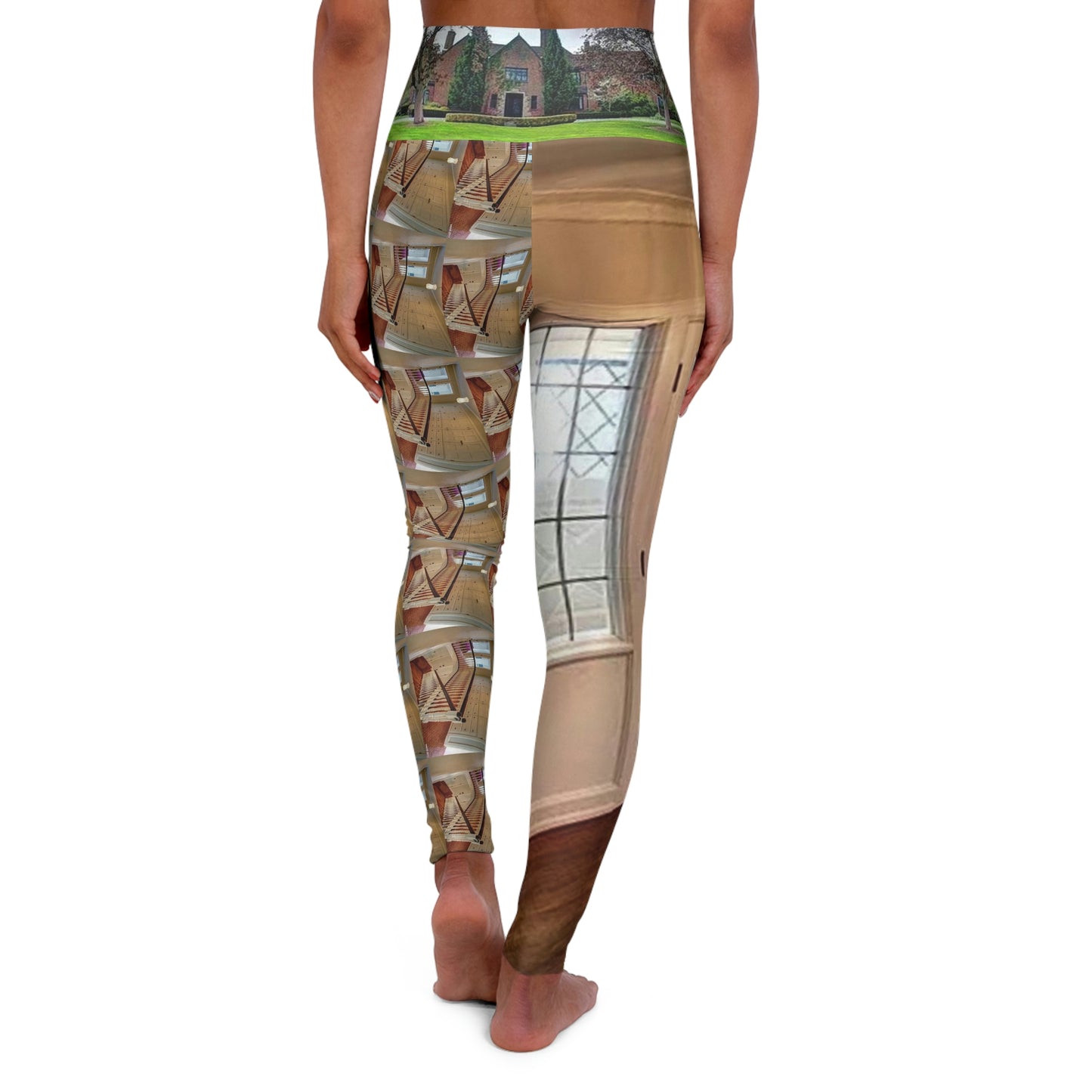 2800 S Main 45840 Housing Boom Collection High Waisted Yoga Leggings (AOP)