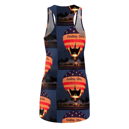 Findlay Ohio 45840 Women's Cut & Sew Racerback Dress (AOP)