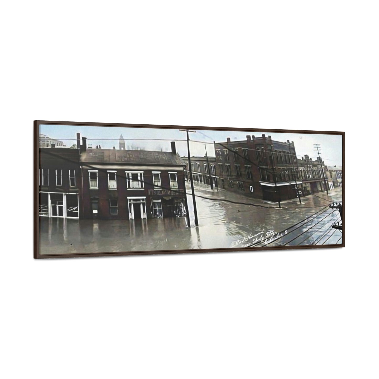 Überschwemmung 1913. Findlay Ohio. Aus Sherman House. TEIL B Gallery Canvas Wraps, horizontaler Rahmen