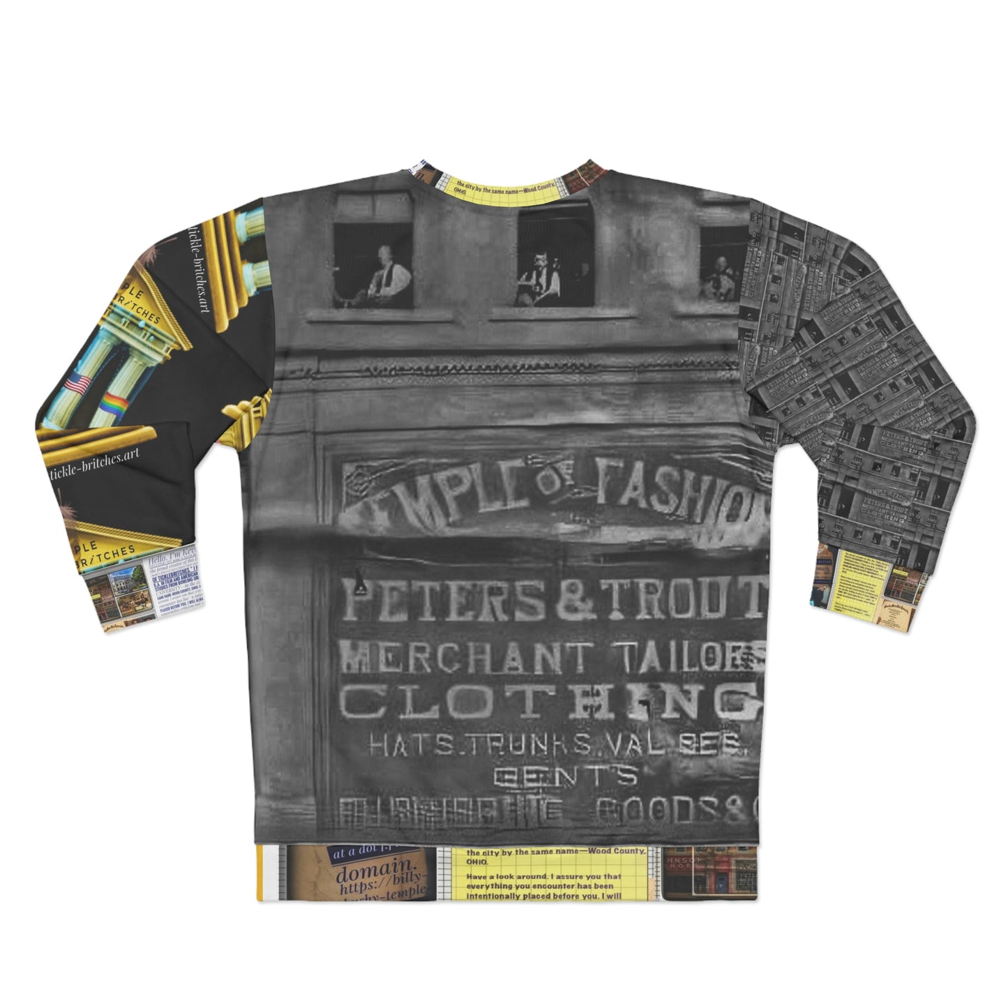 Temple of Fashion / Temple of Tickle Britches Unisex Sweatshirt (AOP)