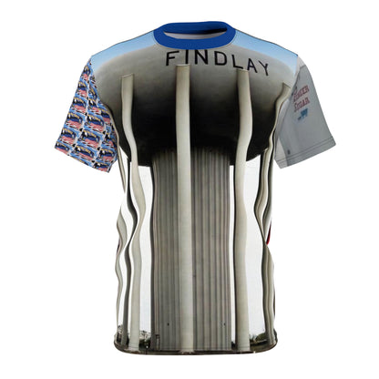 Findlay Water Tower(s) St Unisex Cut &amp; Sew T-Shirt (AOP)