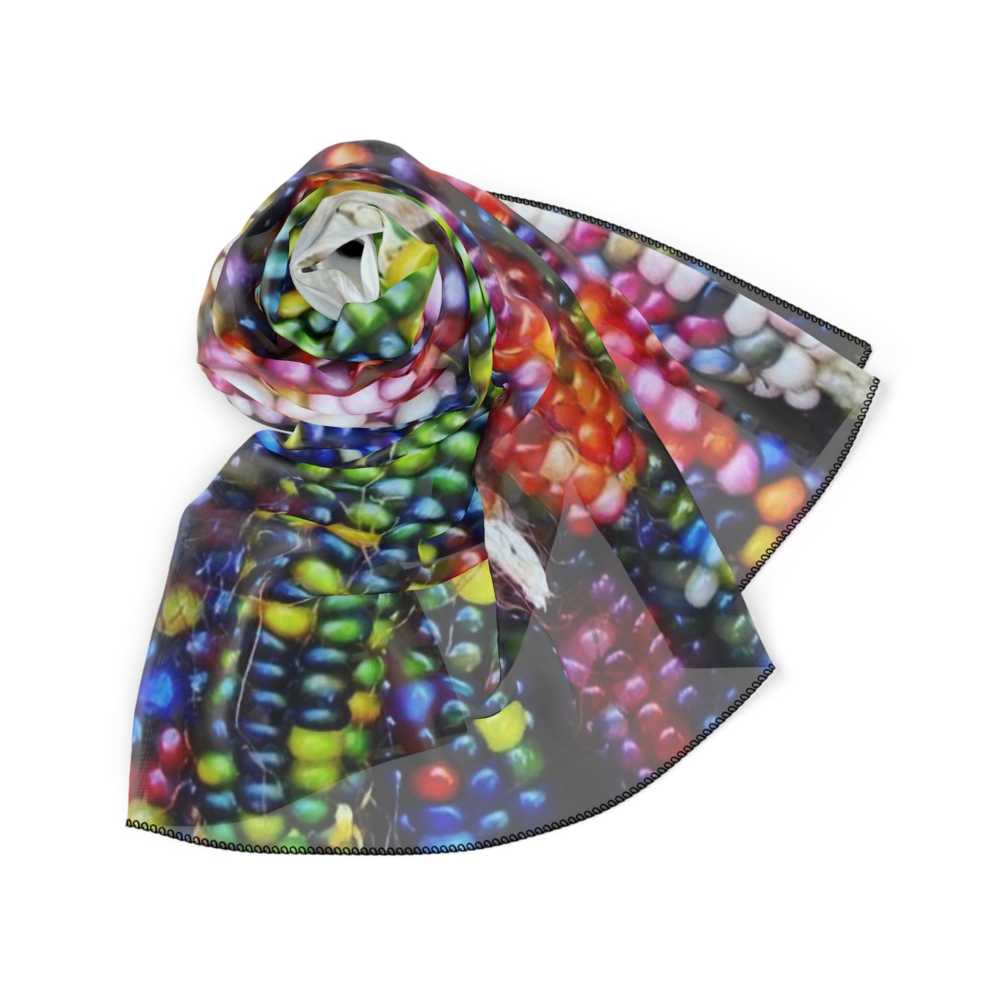 Rainbow Corn Collection Poly Scarf