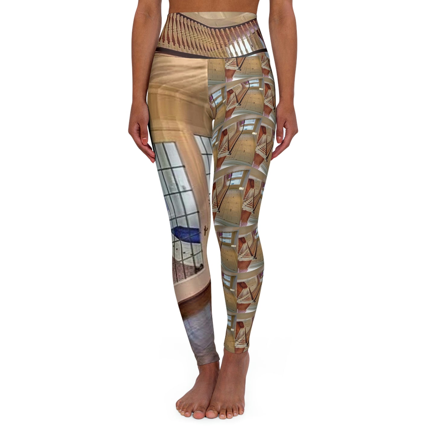 2800 S Main 45840 Housing Boom Collection High Waisted Yoga Leggings (AOP)