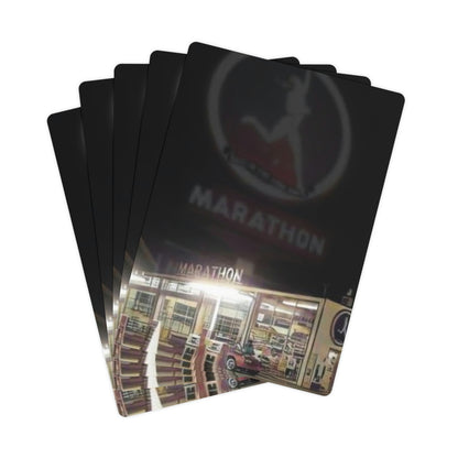 MARATHON GAS STATION Poker Cards