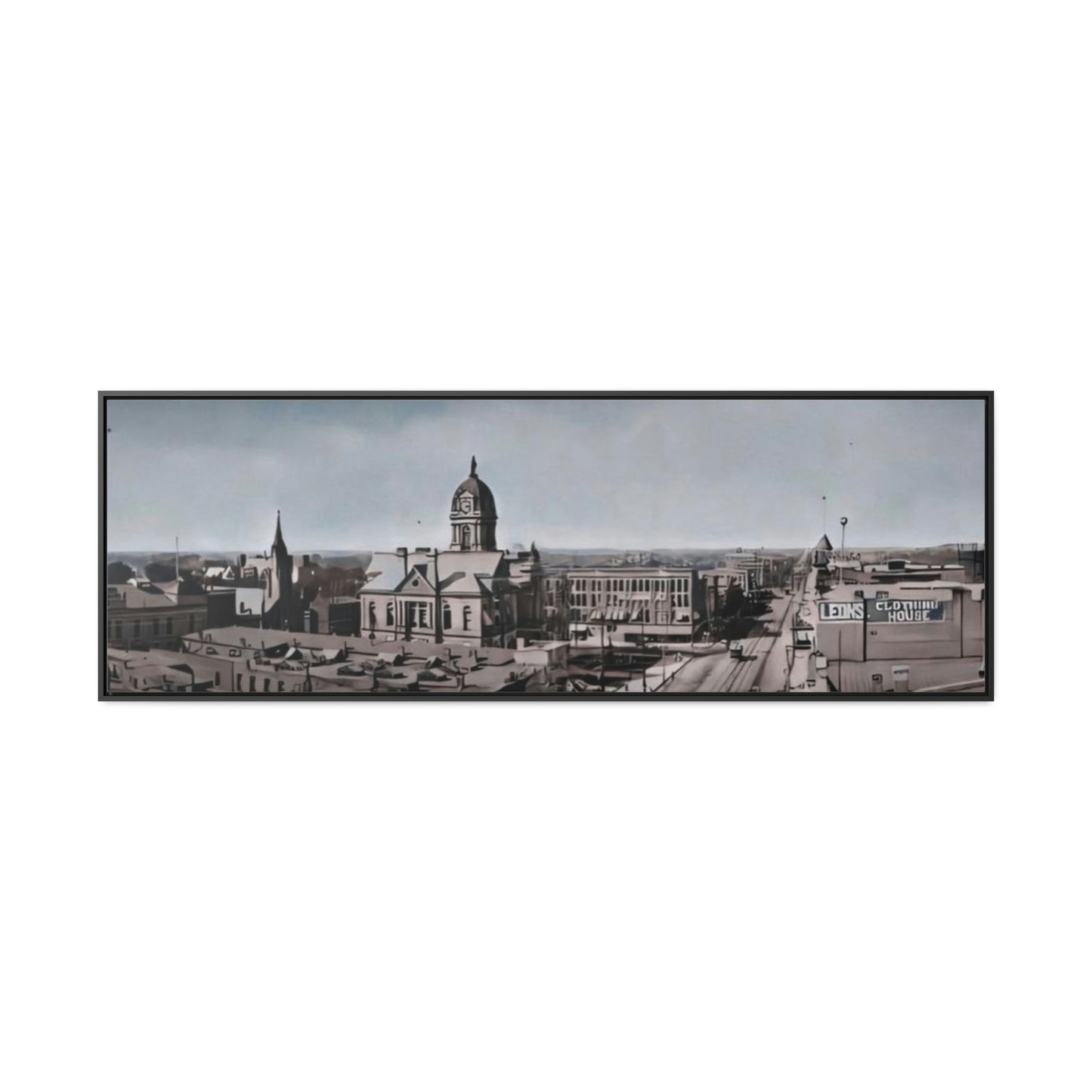 Findlay Ohio Birds-eye view 1906. Gallery Canvas Wraps, Horizontal Frame