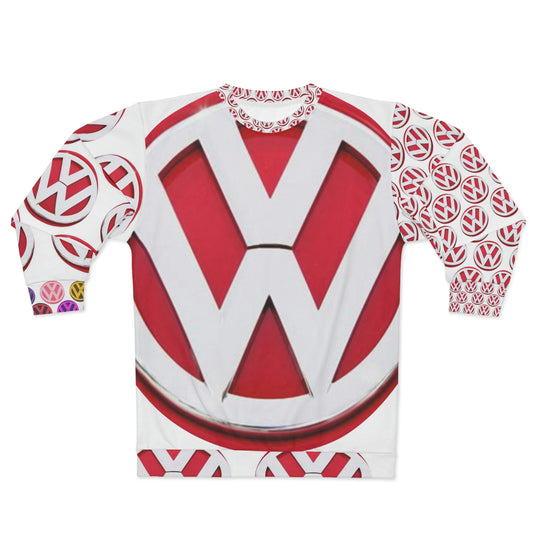 Volkswagen Crewneck RED BIG Logo FRONT Unisex Sweatshirt (AOP)