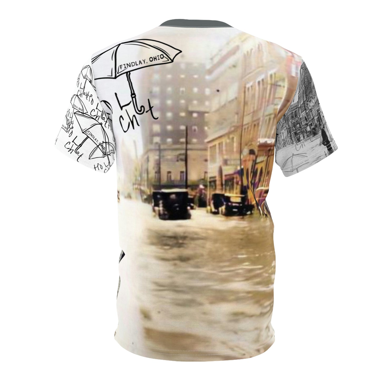 Ho Li Chit Findlay Ohio Flood 1913 Unisex Cut &amp; Sew T-Shirt (AOP)