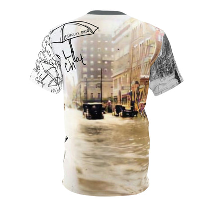 Ho Li Chit Findlay Ohio Flood 1913 Unisex Cut &amp; Sew T-Shirt (AOP)