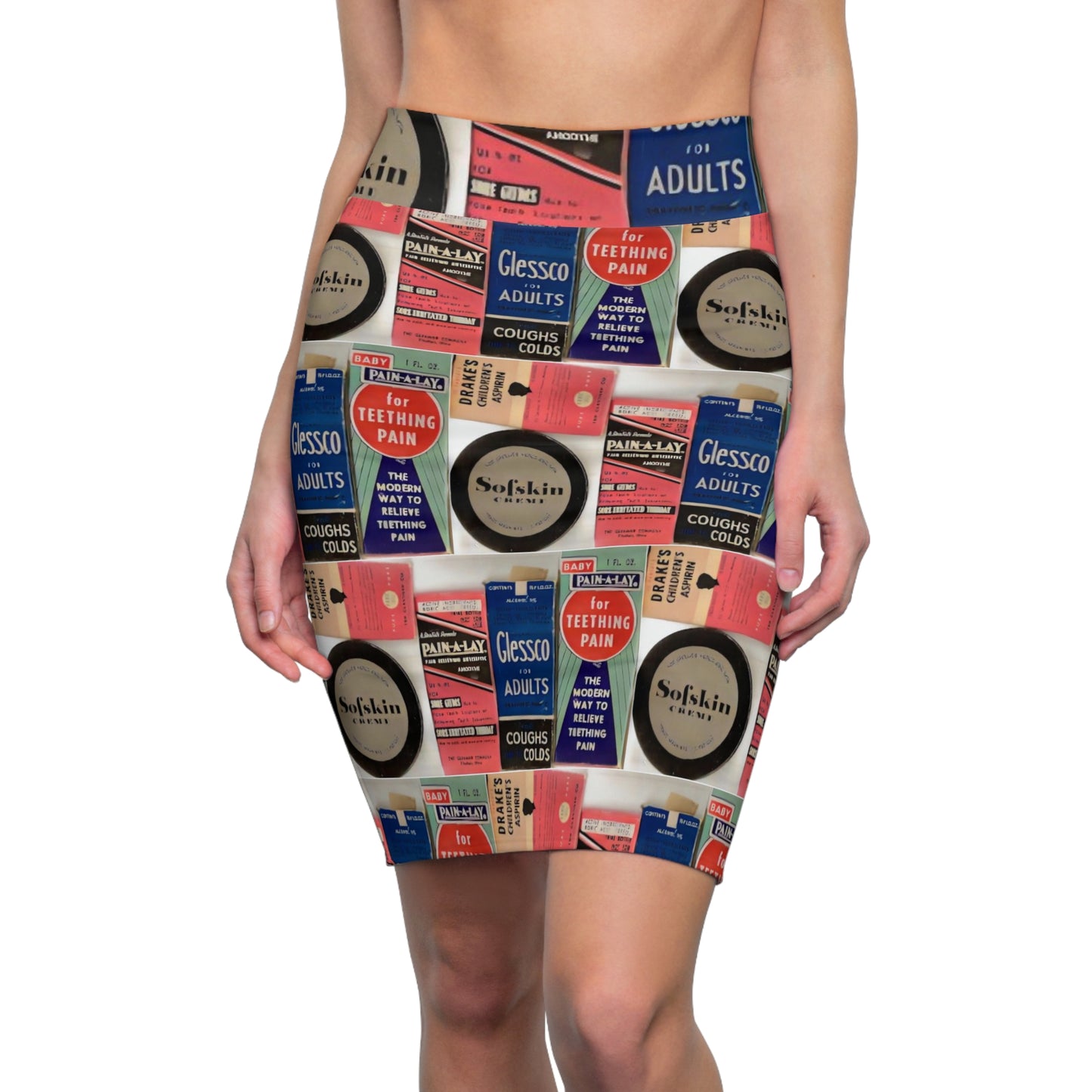 Dr Drake’s Glessco 45840 Women's Pencil Skirt (AOP)