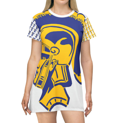 Tommy Trojan Findlay High School T-Shirt Dress (AOP)