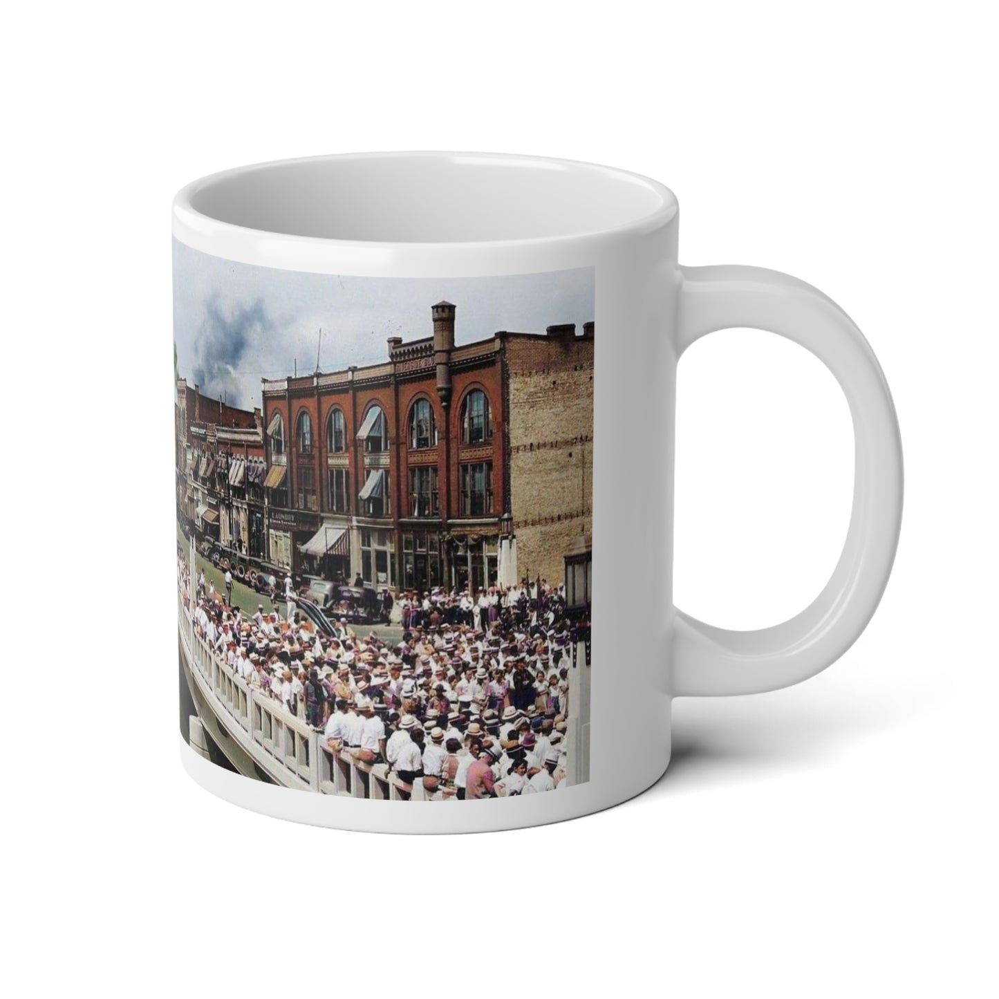 Findlay Ohio Hancock Co Memorial Bridge Dedication 07-07-1935 Jumbo Mug, 20oz