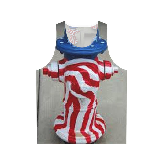 Patriotischer Hydrant Unisex Tank Top (AOP)