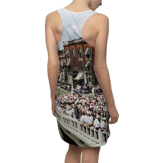 Memorial Bridge 7-7-1935 Women's Cut & Sew Racerback Dress (AOP)