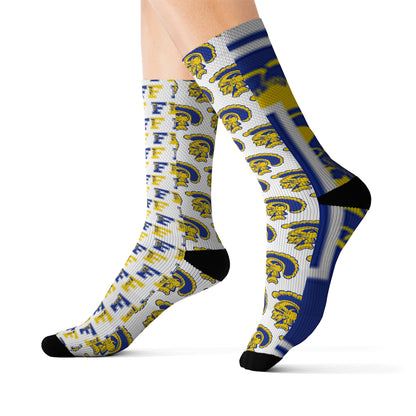 Findlay High School Tommy Trojan socks Sublimation Socks