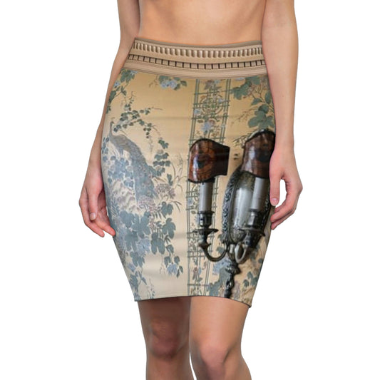 High Tower 1109 S Main Women's Pencil Skirt (AOP)