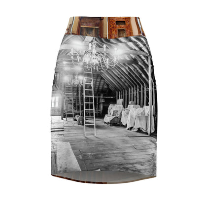 904 S Main 45850 Housing Boom Collection Women's Pencil Skirt (AOP)
