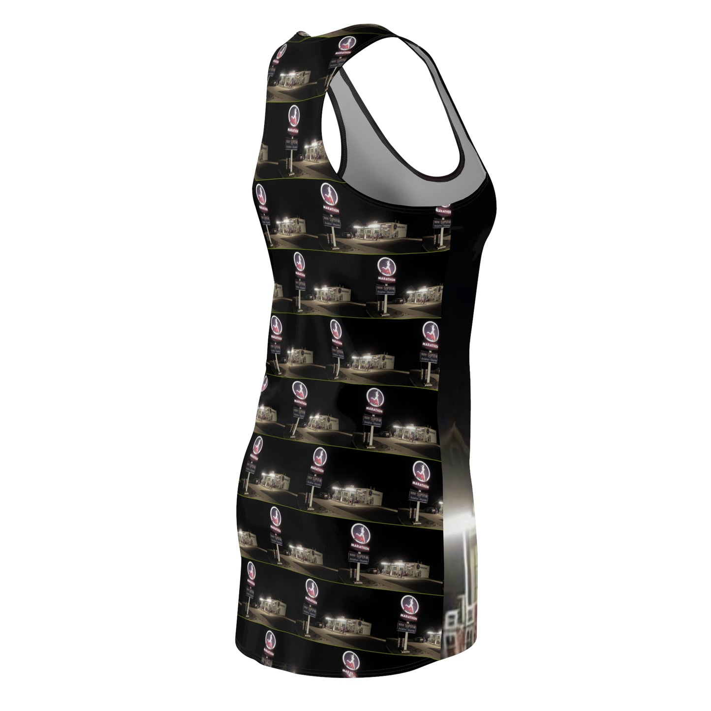 Marathon Gas Cut &amp; Sew Racerback-Kleid für Damen (AOP)