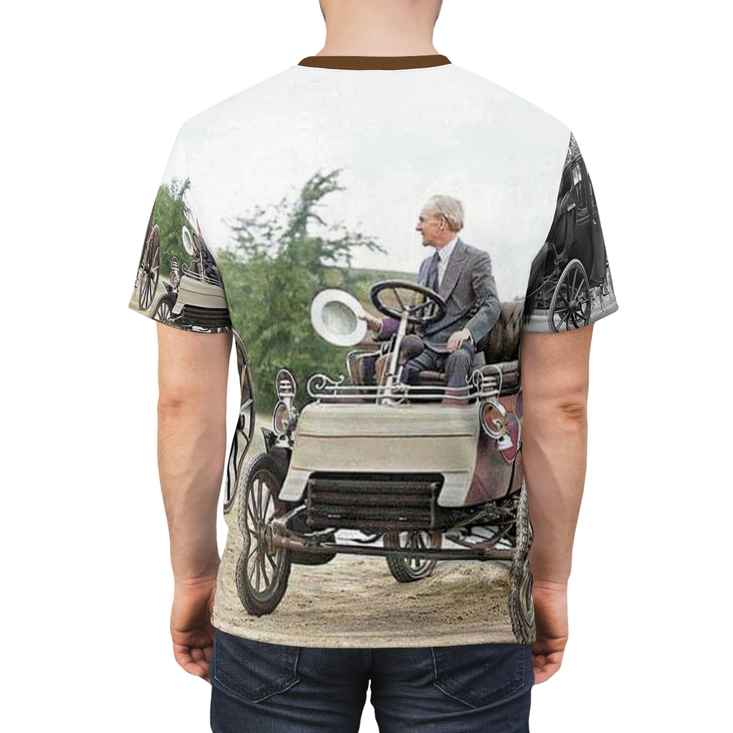 Henry Ford 1903 Unisex Cut &amp; Sew T-Shirt (AOP)