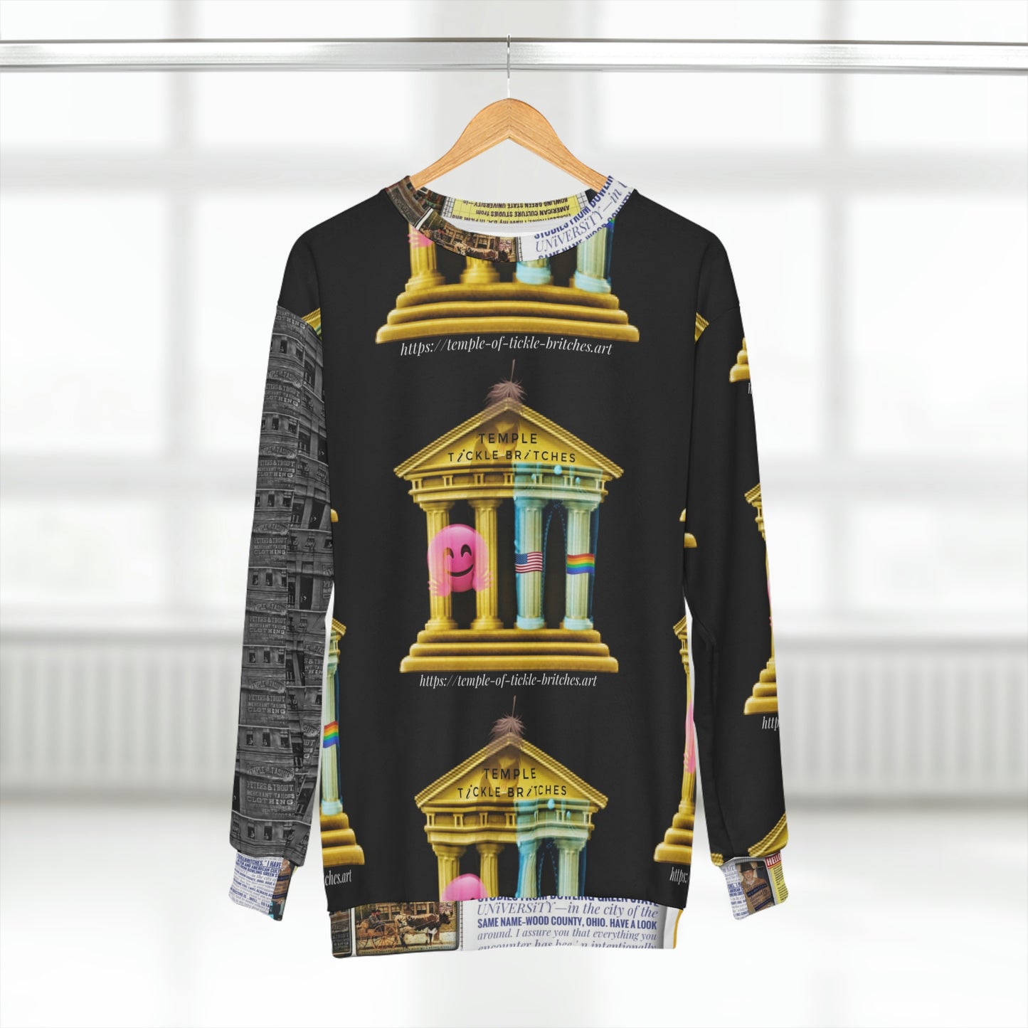 Temple of Fashion / Temple of Tickle Britches Unisex Sweatshirt (AOP)