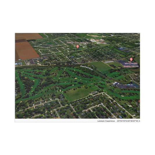 Kopie der Postkarten von Google Earth 🌏🏞️ Kunstpostkarten der Findlay High School