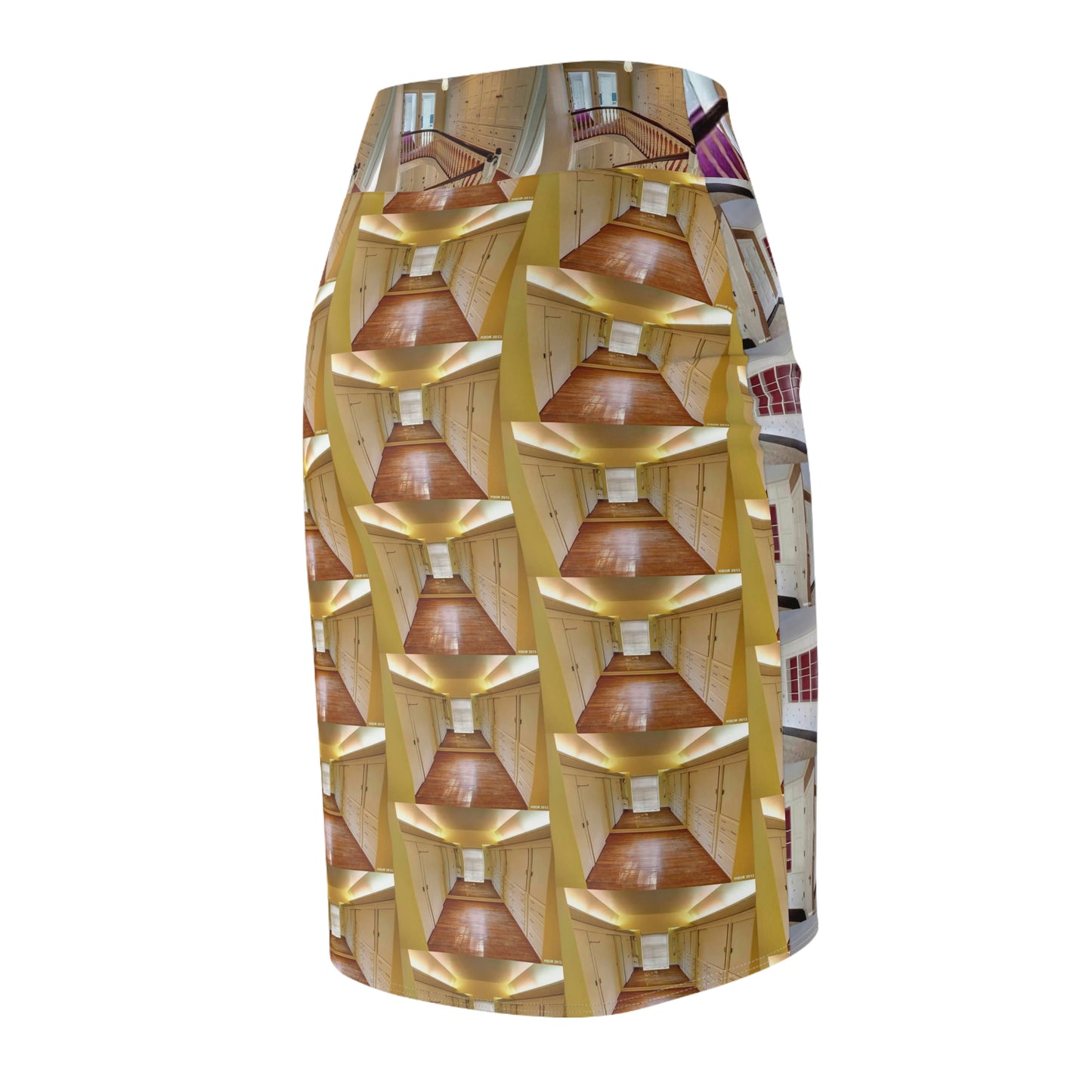 2200 S Main 45850 Housing Boom Collection Women's Pencil Skirt (AOP)