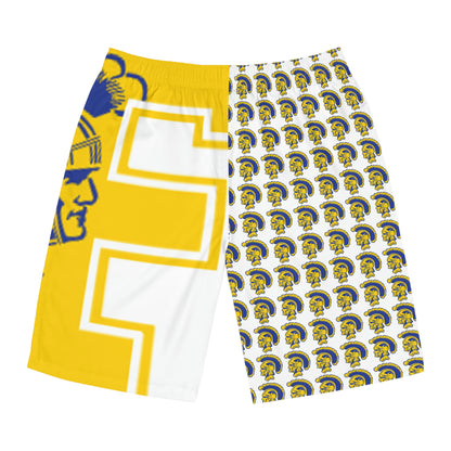 Findlay High School Tommy Trojan Herren-Boardshorts (AOP)