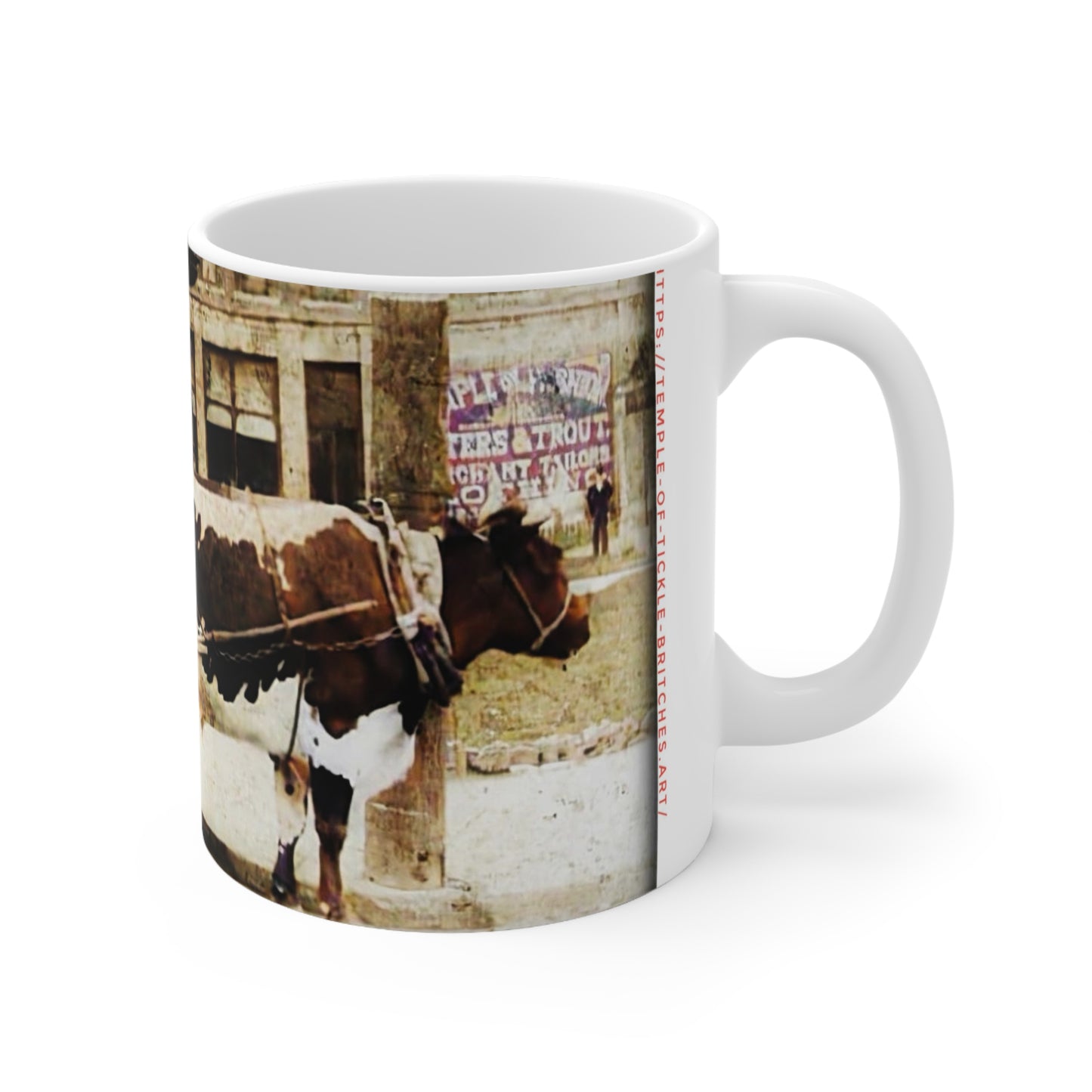 Holy Cow Fountain Square Lancaster Ceramic Mug 11oz