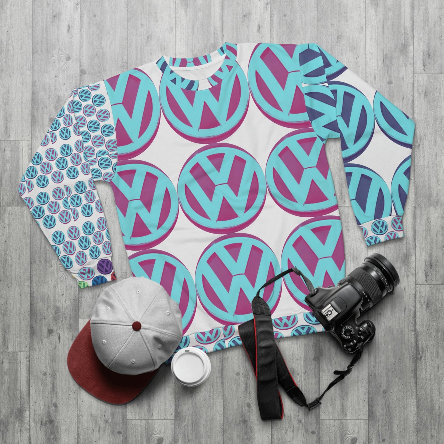 Volkswagen Crewneck Mystic Peppermint Unisex Sweatshirt (AOP)