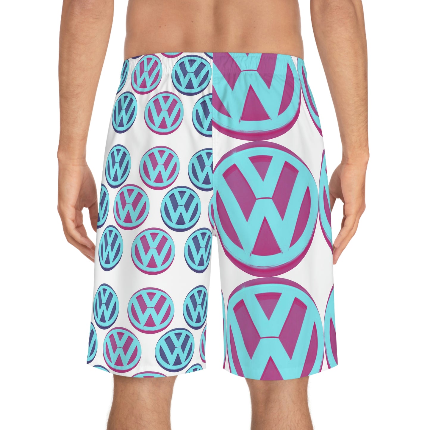 Volkswagen Mystic Peppermint Board Shorts (AOP)