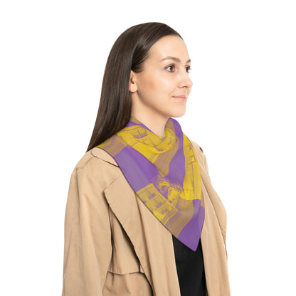Glenwood Junior High 45840 School Colors Cut Collection Poly Scarf