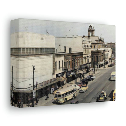 DOWNTOWN Findlay Ohio Crawford to W Main Cross WRAPPED CANVAS