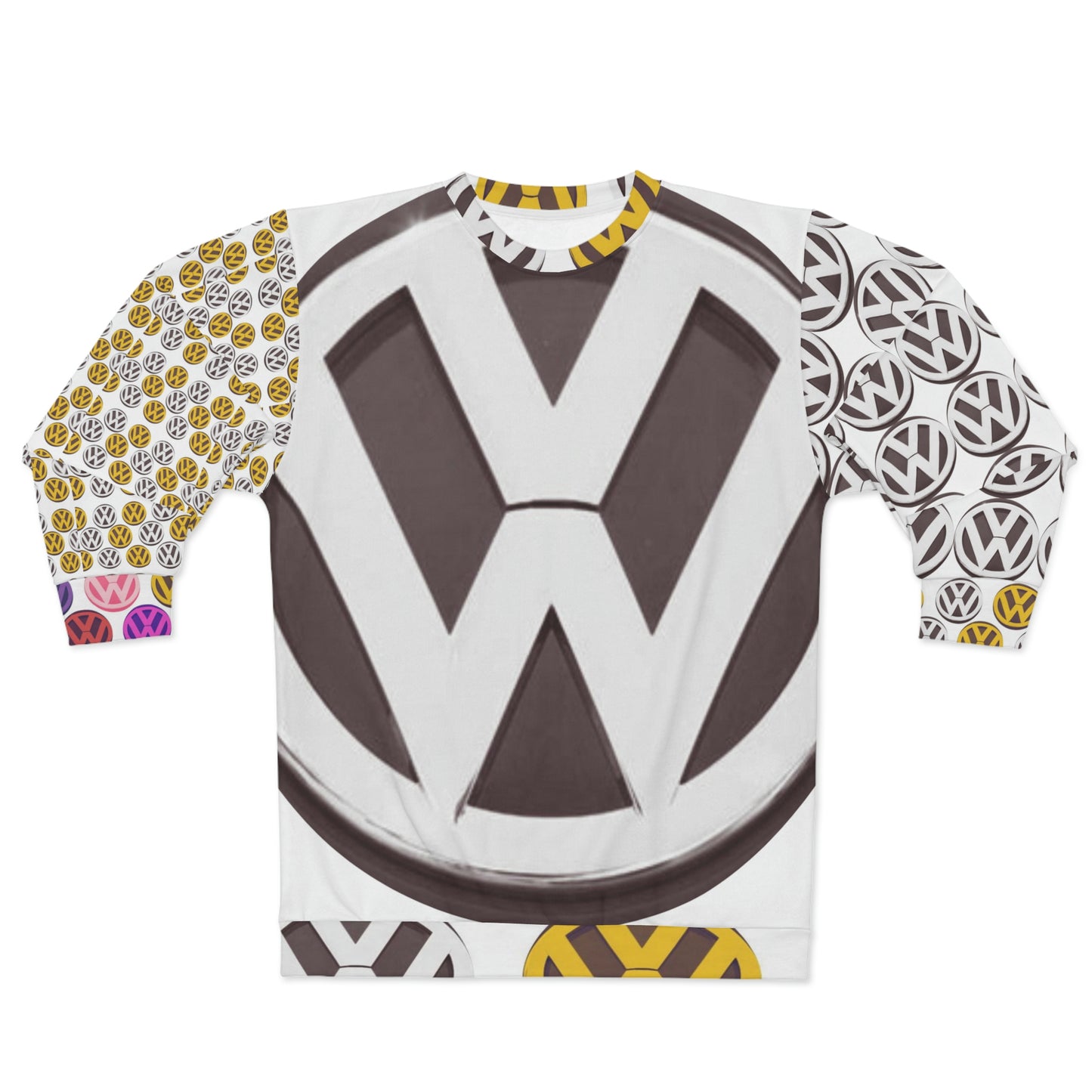 Volkswagen Crewneck Mono Mustard Unisex Sweatshirt (AOP)